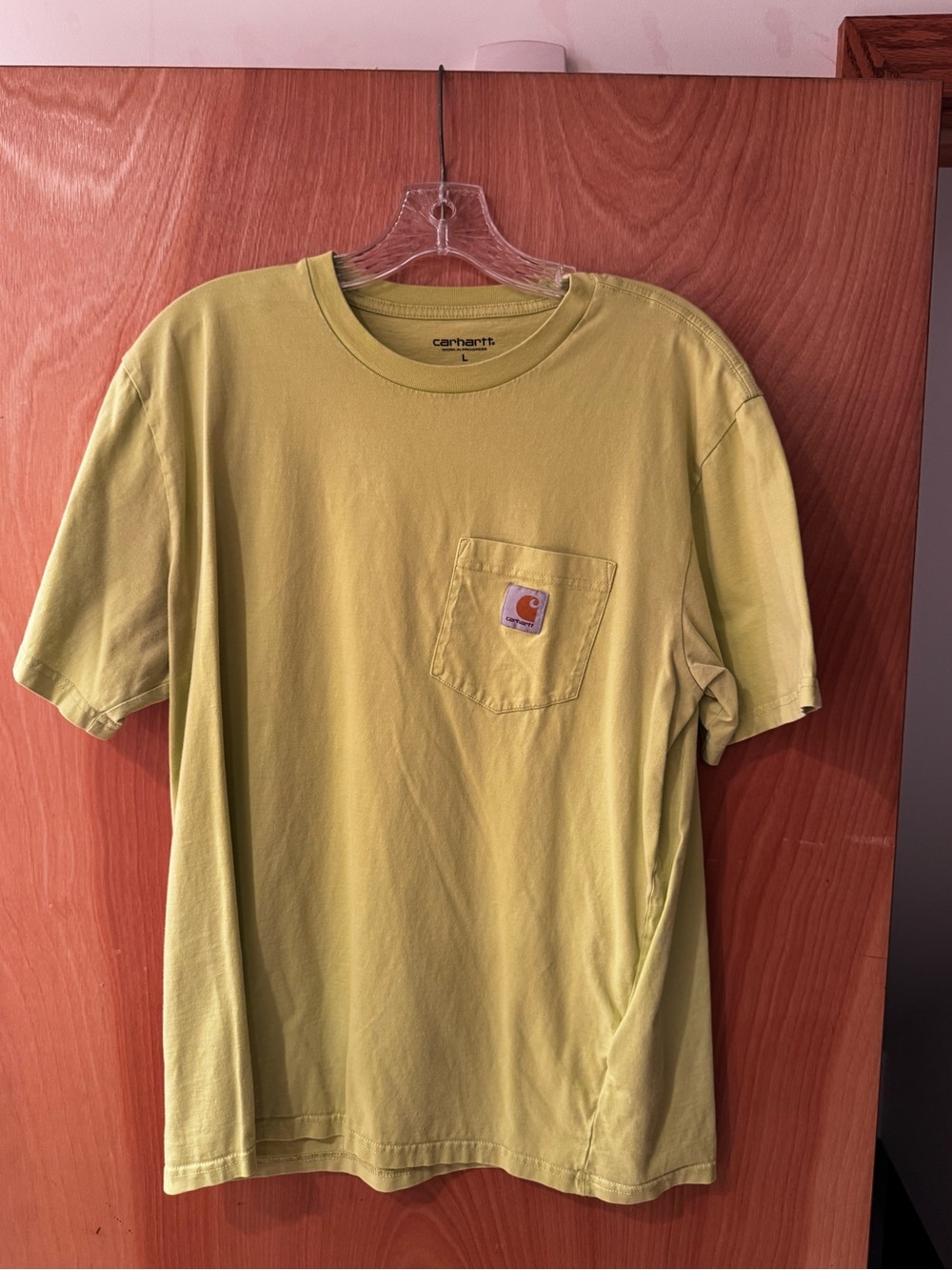 Carhartt WIP Short-Sleeve Pocket T-Shirt in Lime Green